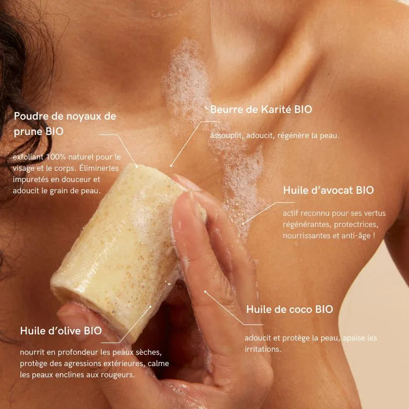 soin lavant surgras exfolie moi 100% naturel et certifité bio