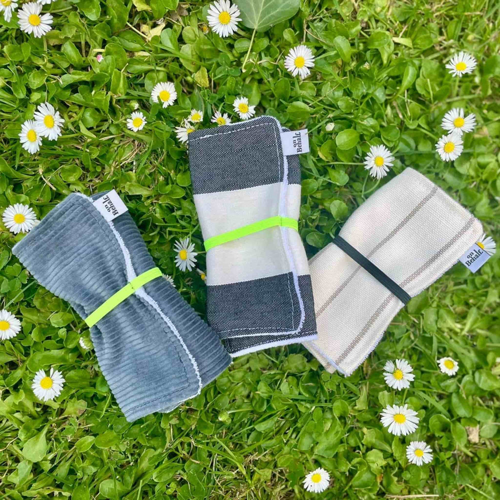 collection de pochettes savon en coton